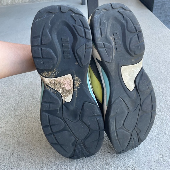 Puma Black Red Yellow Athletic Shoes - Picture 6 of 6